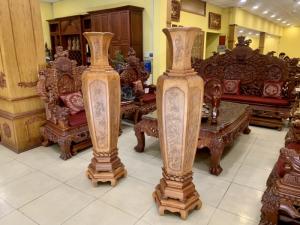 Cặp lục bình Phú Quý Gõ Đỏ đẹp xuất sắc