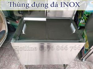 THÙNG ĐỰNG ĐÁ INOX - THÙNG ĐÁ INOX ÂM BÀN TẤN PHÁT 304