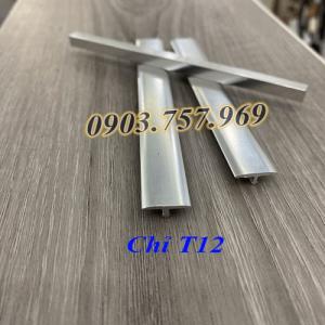 Nẹp chỉ nhôm, nẹp chỉ ốp vách, nẹp nhôm t12