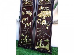 Tranh Phúc Đức Sơn Son Thiếp Vàng