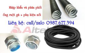 Cuộn ống ruột gà lõi thép bọc nhựa pvc