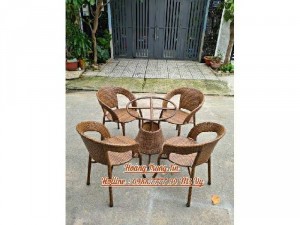 Bàn ghế mây cafe giá rẻ ghế bạch tuộc