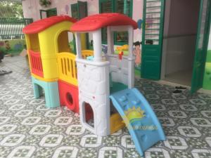 Cầu trượt vận động trong nhà xinh xắn dành cho bé yêu