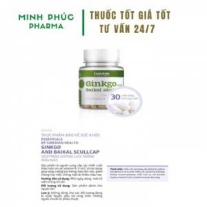 Viên uống bổ não Ginkgo and Baikal skullcap - Hoạt huyết, tăng cường