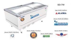 Tủ Đông Alaska KN-400 400 Lít 2 Kiếng Lùa Cong