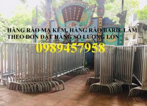 Rào chắn barie, hàng rào di động 1mx2m, 1,5mx2m