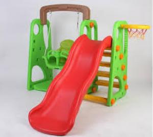 Cầu trượt Xích đu cho bé mầm non bằng nhựa nhập khẩu