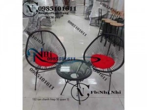 Bàn ghế ban công căng dây giá rẻ