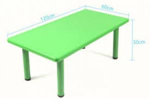 Bàn nhựa đúc hình chữ nhật 1m2x60