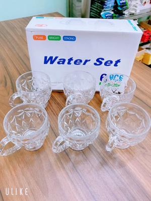 Bình nước thủy tinh có hoa văn 1.5L