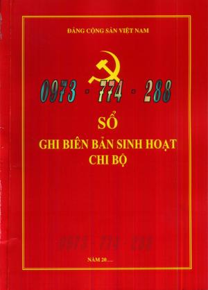 Bán sổ ghi nội dung sinh hoạt đảng