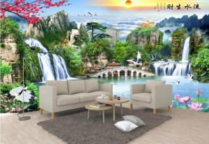 Tranh đẹp không gian phòng khách - tranh phong cảnh