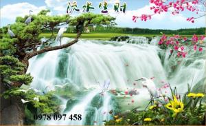 Tranh đẹp không gian phòng khách - tranh phong cảnh