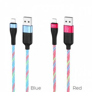 Cáp Sạc Nhanh Hoco U85 Chân lightning - micro usb - type C - Có Đèn Led Trên