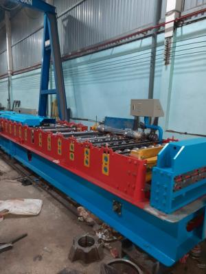 Máy cán tôn 1 tầng - 7 sóng laphong - Tích hợp dập vòm