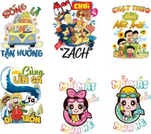 Áo gia đình in chữ ngại gì mà không dám đi