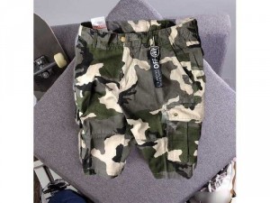 Quần short nam kaki túi hộp lính rằn ri
