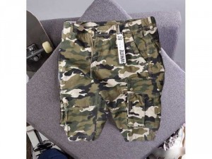 Quần short nam kaki túi hộp lính rằn ri