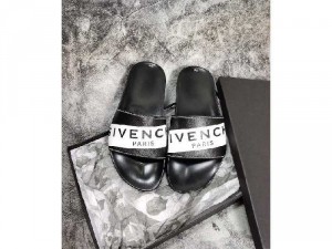 Dép quai ngang nam Gvc Paris trắng đen