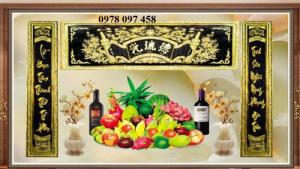 Tranh 3D - tranh gạch phòng thờ cao cấp