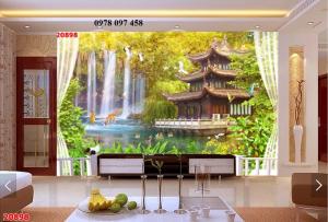 Tranh 3D - tranh gạch phòng khách