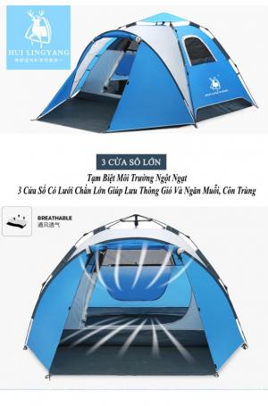 Lều Cắm Trại Tự Động 2 Phòng GAZELLE GL1668
