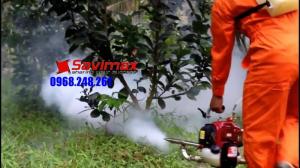 Máy phun khói Mitsuyama TL-35N trừ côn trùng cho vườn bưởi da xanh Bình Minh
