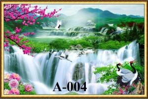 Tranh gạch phòng khách sang trọng