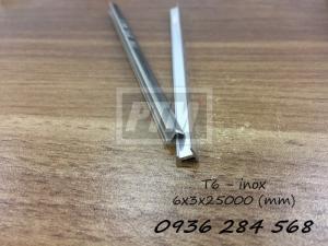 Nẹp T6: 6x3x2500 (mm) (rộng x cao x dài)
