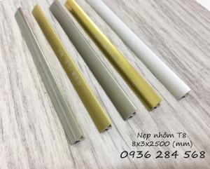 Nẹp T8: 8x3x2500 (mm) (rộng x cao x dài)