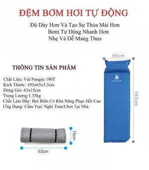 Đệm Hơi Cá Nhân Tự Động Bơm GAZELLE OUTDOORS