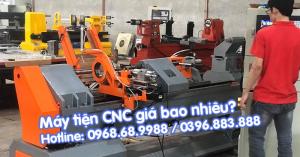 Máy tiện gỗ CNC | Máy tiện gỗ cấp phôi tự động, có chà nhám, tiện xoắn