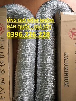 Tổng kho cung cấp và phân phối ống gió mềm nhôm hàn quốc đường kính D400...D1