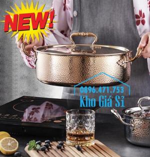 Nồi lẩu inox 304 2 ngăn - Nồi lẩu inox 2 ngăn mạ vàng cao cấp tại HCM - 2