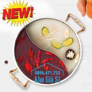 Nồi lẩu inox 304 2 ngăn - Nồi lẩu inox 2 ngăn mạ vàng cao cấp tại HCM - 3