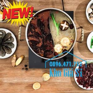 Nồi lẩu inox 304 2 ngăn - Nồi lẩu inox 2 ngăn mạ vàng cao cấp tại HCM - 7