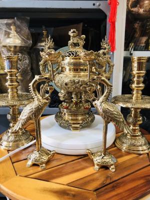 Bộ đỉnh đồng 5 món cao 30cm