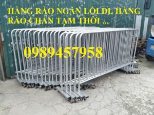 Cung cấp hàng rào di động có bánh xe, hàng rào barie có chốt khóa