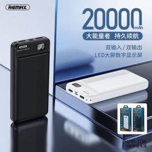 Pin Sạc Dự Phòng Remax RPP 106, Màn Hình LCD, Dung Lượng 20.000mAh