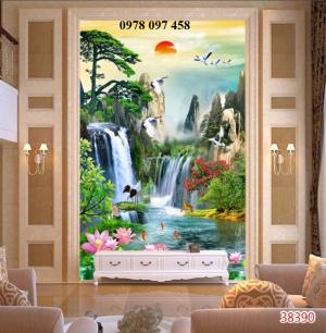 Tranh gạch 3D - tranh khổ dọc cao câp