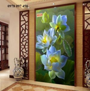 Tranh gạch 3D - tranh khổ dọc cao câp