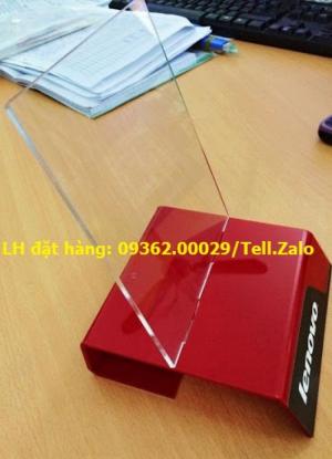 Cung cấp kệ trưng bày điện thoại chất liệu mica trong, giá đỡ điện thoại