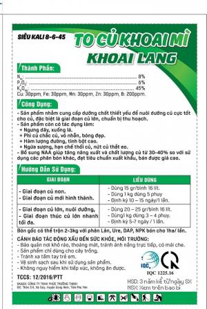 To củ khoai mì khoai lang