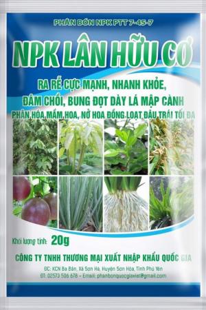 Combo 5 gói siêu lân hữu cơ npk 25g