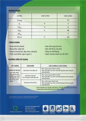 Combo 10 gói Phân bón Lớn trái Hữu cơ Kmax (K+)