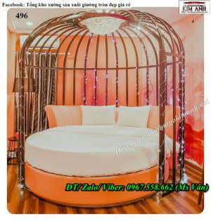 giường tròn lồng chim