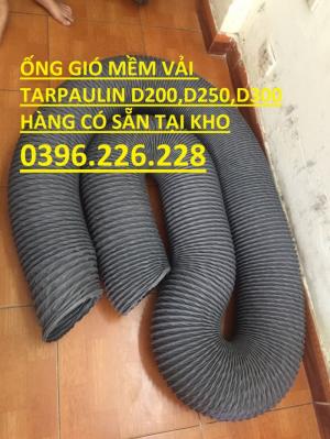 Đại lý bán ống gió mềm vải lõi thép đường kính 150,200,250,300 Hàn Quốc giá rẻ