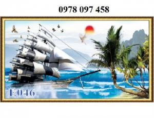 Tranh 3D - tranh gạch đẹp phòng khách