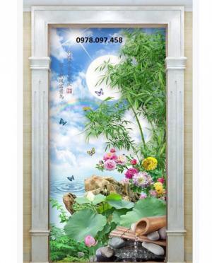Tranh gạch -tranh hoa sen 3D