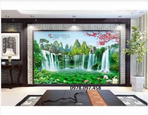Tranh phong cảnh - tranh gạch 3d